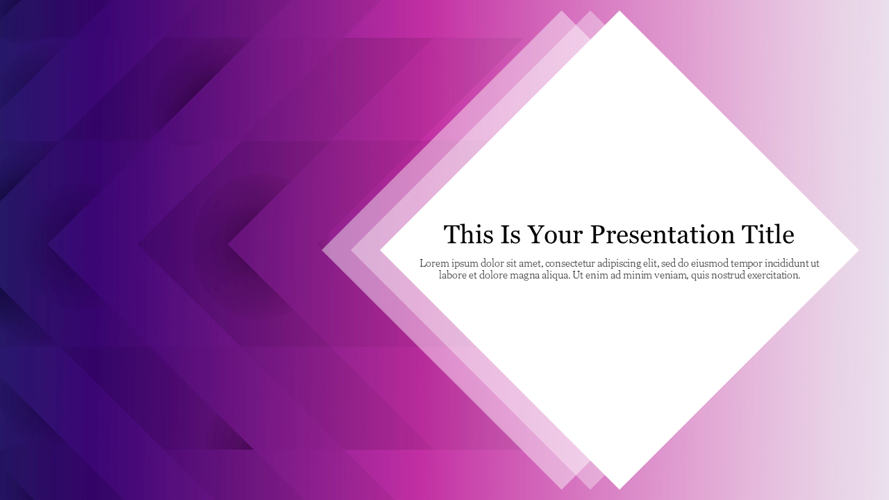Professional Cute Purple PowerPoint Presentation Template